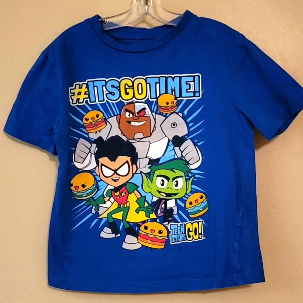 Teen Titans blue tee shirt
